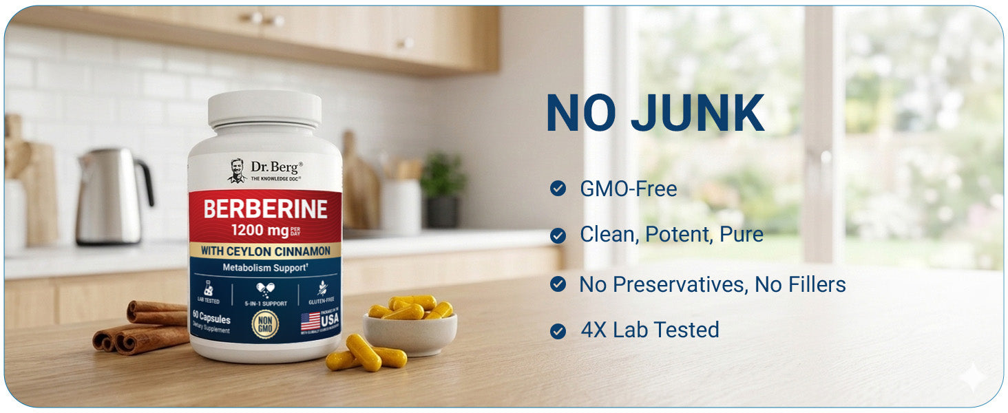 Dr. Berg Berberine Maximum Strength powerful daily health support